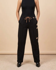 Pearl Detail Drawstring Joggers