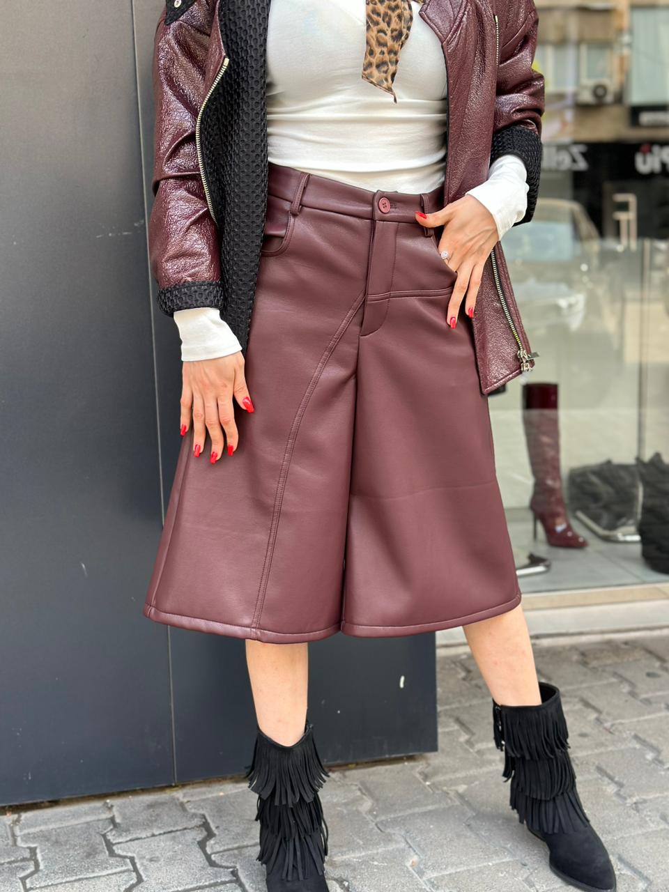 Bermuda leather Pants