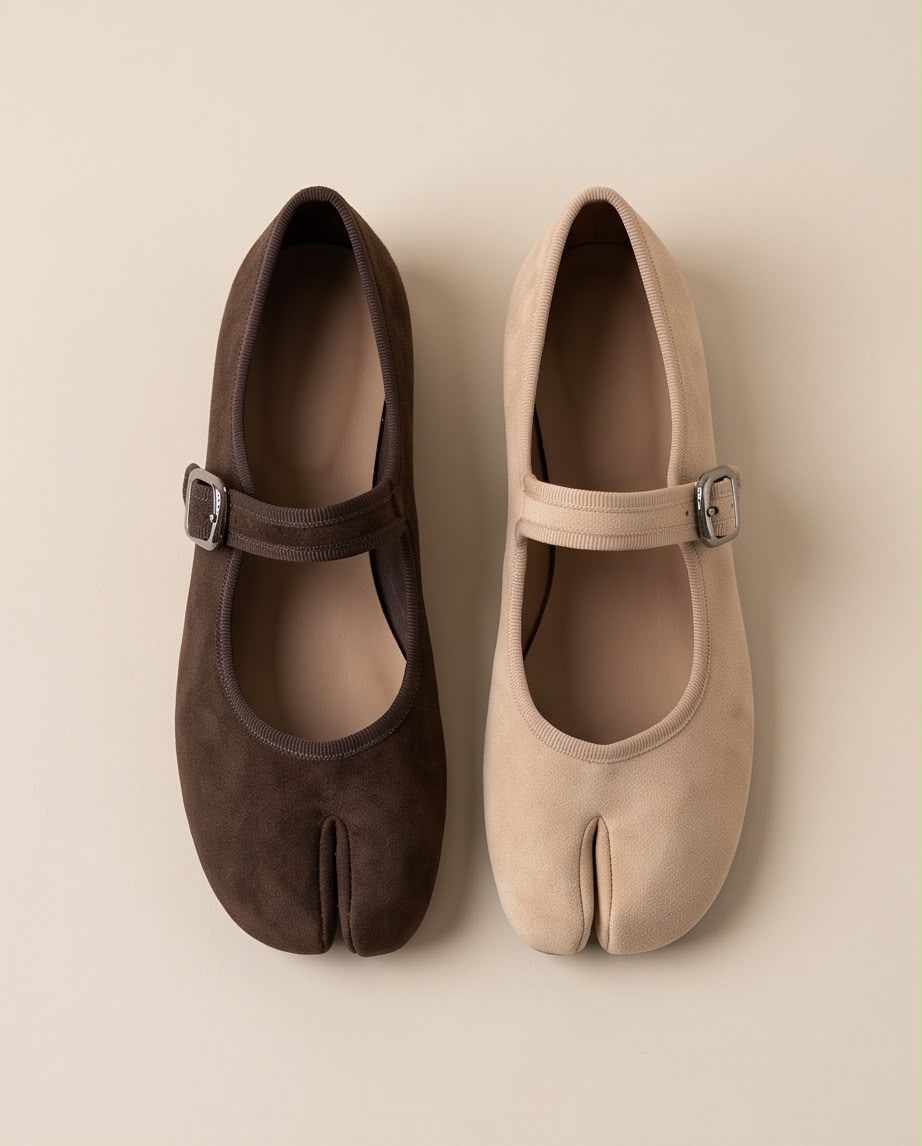 Suede Tabi Mary Janes