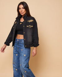 Gold Heart Denim Jeans