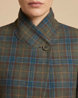 Embellished Olive Plaid Blazer