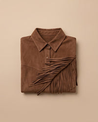 Tiered Suede Fringe Jacket