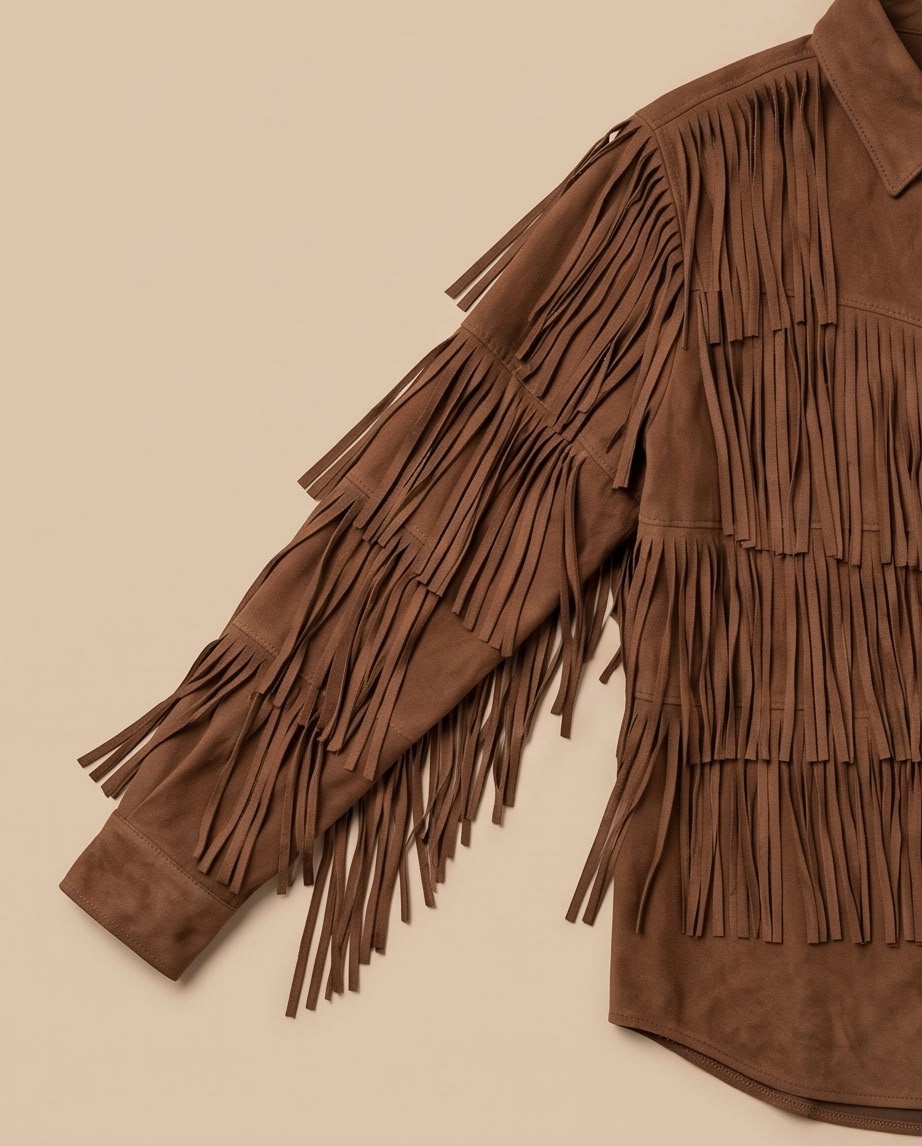 Tiered Suede Fringe Jacket