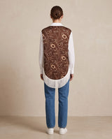 Chain Print Fringe Back Shirt