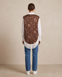 Chain Print Fringe Back Shirt