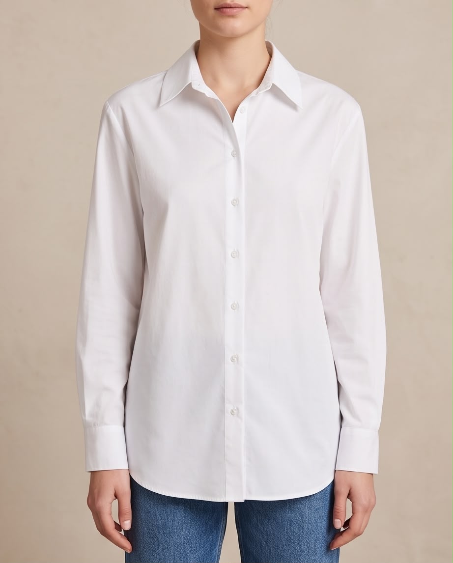 Chain Print Fringe Back Shirt