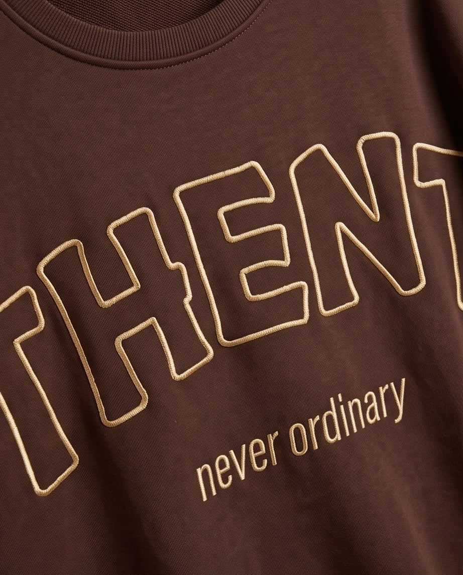 "THENT" 2-Piece Fleece Sweatset