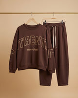 "THENT" 2-Piece Fleece Sweatset