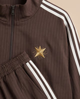 Pinstripe Zip Tracksuit Set