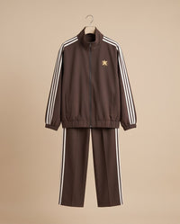 Pinstripe Zip Tracksuit Set