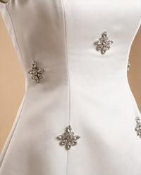 Crystal Embellished A-Line Mini Dress