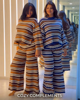 Knitted striped set